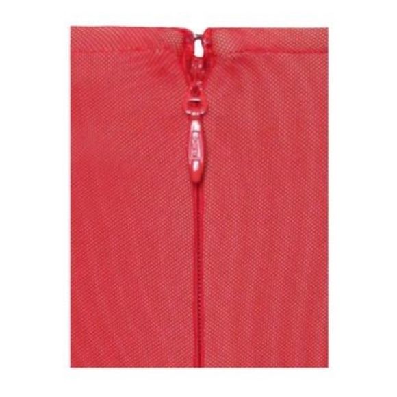 🔥Red Off Shoulder Mesh Corset Dress - Picture 10 of 16